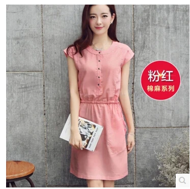 Летняя женская одежда в стиле искусства винтажное платье с короткими рукавами