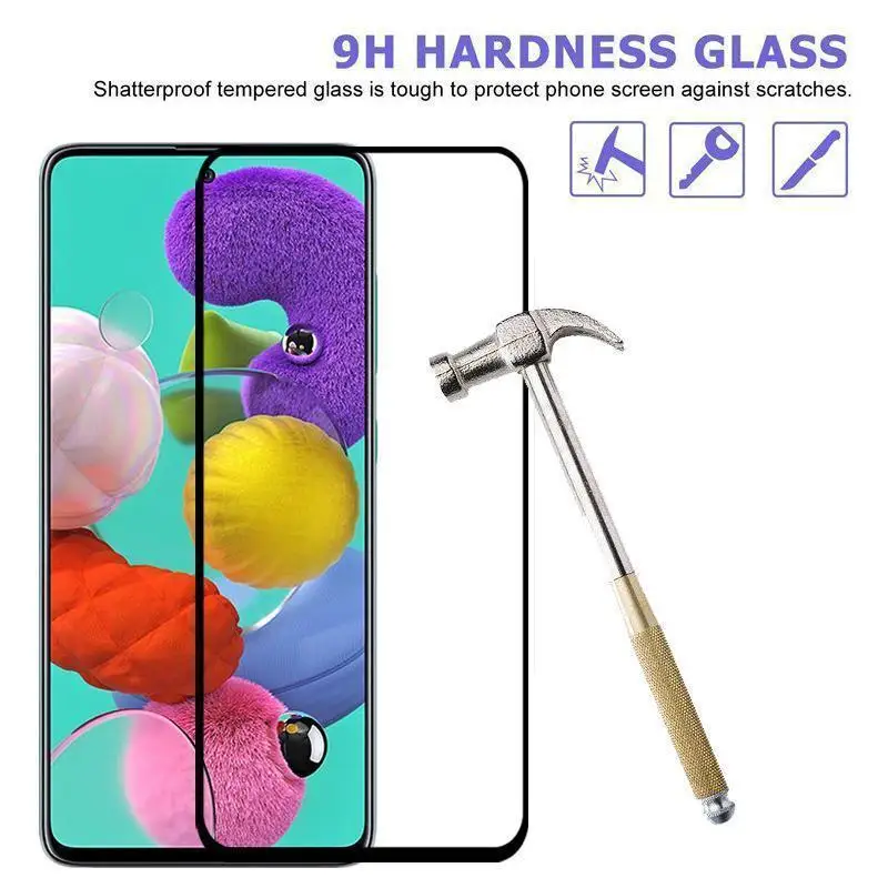 Закаленное стекло 2 в 1 9H для Samsung Galaxy A51 A71 защитная пленка объектива камеры A70 A50 A30