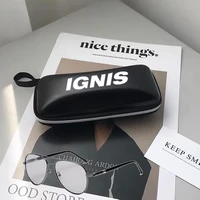 for suzuki ignis accessories black leather printing logo glasses case sunglasses case box for suzuki ignis