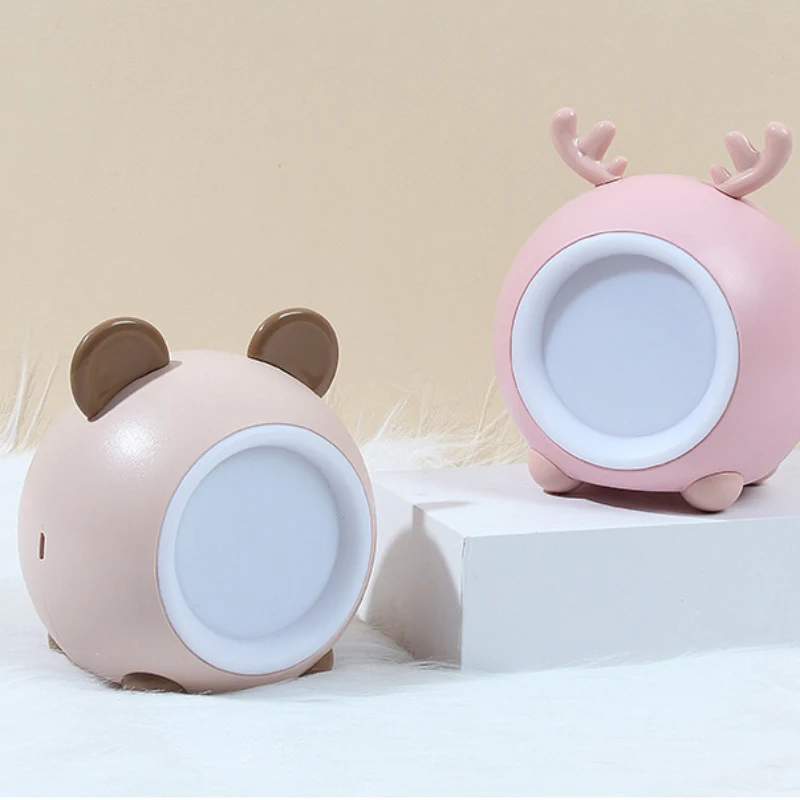 Мультяшный сенсорный ночник с зарядкой через Usb плавное затемнение прикроватная