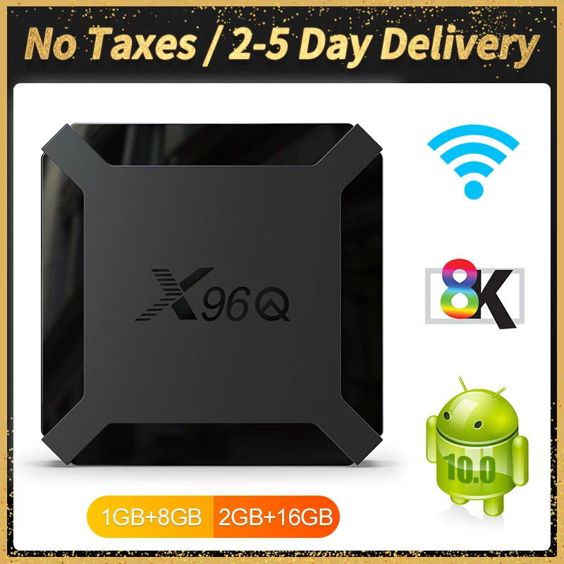 ТВ приставка X96Q Android 10 0 4 ядра 2 + 16 ГБ Allwinner H313 4K|ТВ-приставки и медиаплееры| |