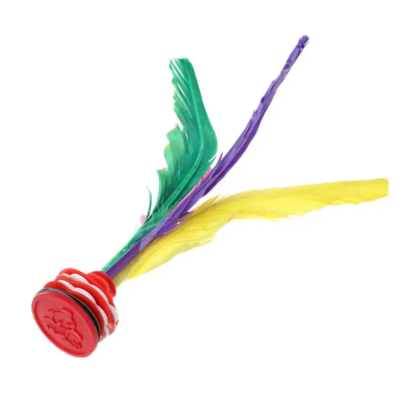 Красочные перья китайские Jianzi фитнес спортивные игрушки игры ногами волан |