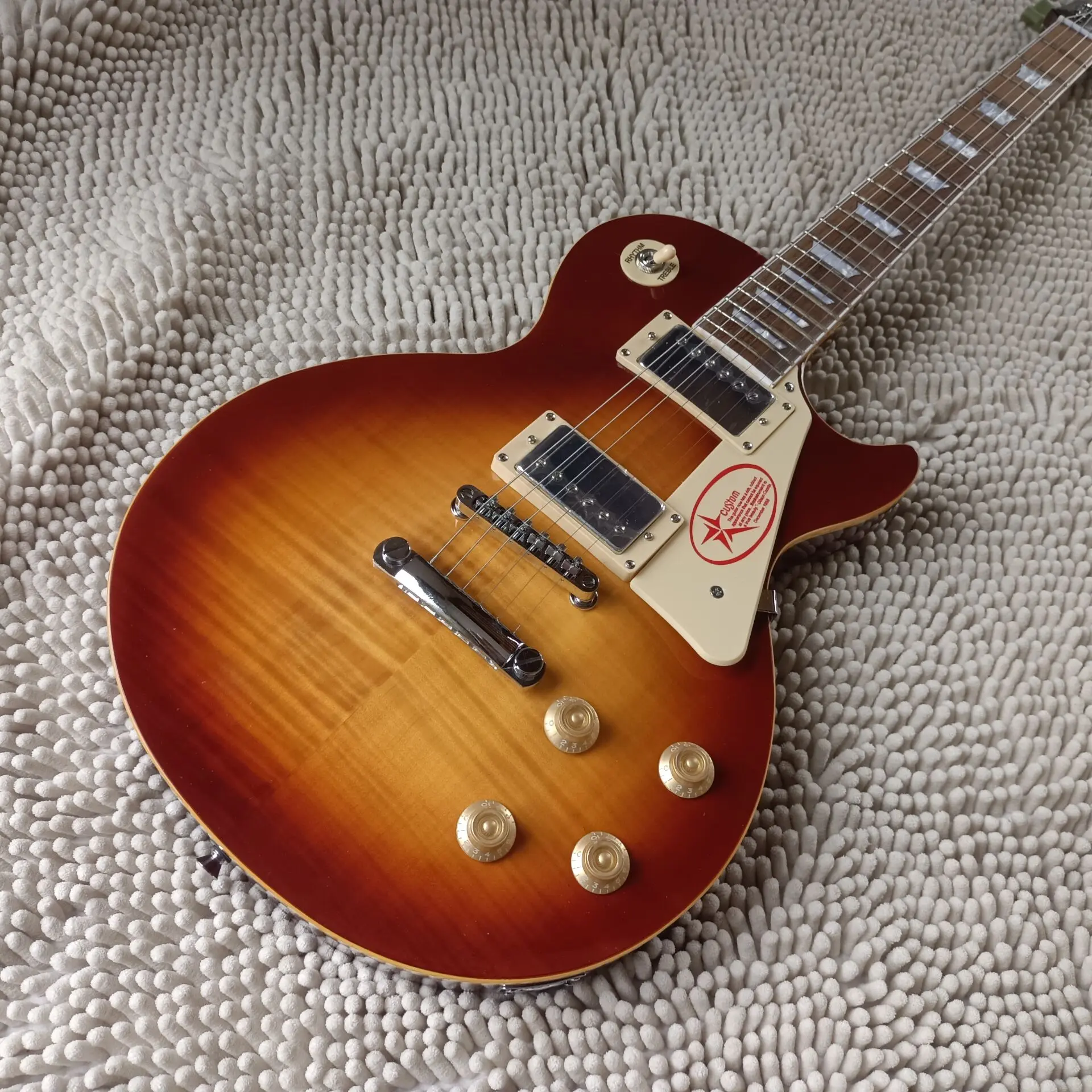 

2021! Пользовательский магазин 1959 R9 Tiger Flame LP электрическая гитара стандартная LP 59 электрическая гитара без жесткого чехла, бесплатная доставк...