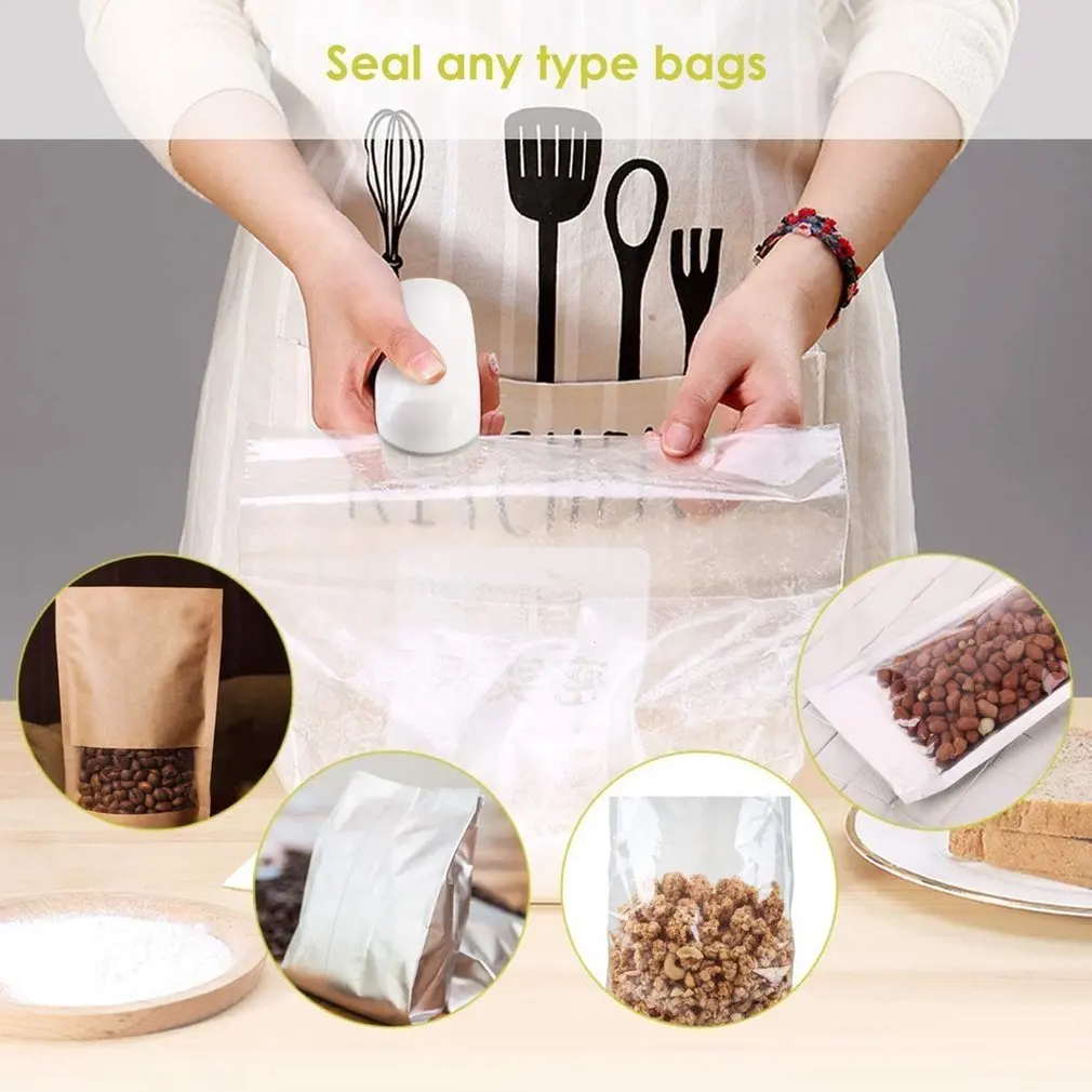 

Portable Plastic Bag Sealing Machine Small Hand Pressure Food Bag Sealer Household Plastic Sealing Machine