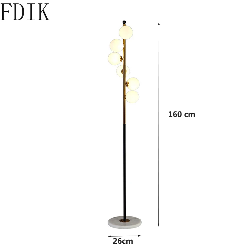 Скандинавский простой стеклянный светодиодный светильник на спирали для