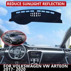 Коврик для приборной панели Volkswagen VW Arteon 2017- 2020, бархатный чехол для автомобильной приборной панели, Черные Блоки, пыль, снижает уровень шума, автомобильные аксессуары