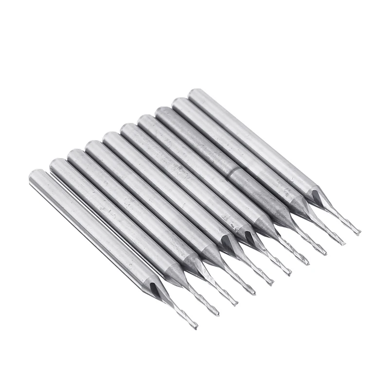 Твердосплавные фрезы с 2 фрезами 10 шт. 3 175 мм плоским концом для деревообработки |