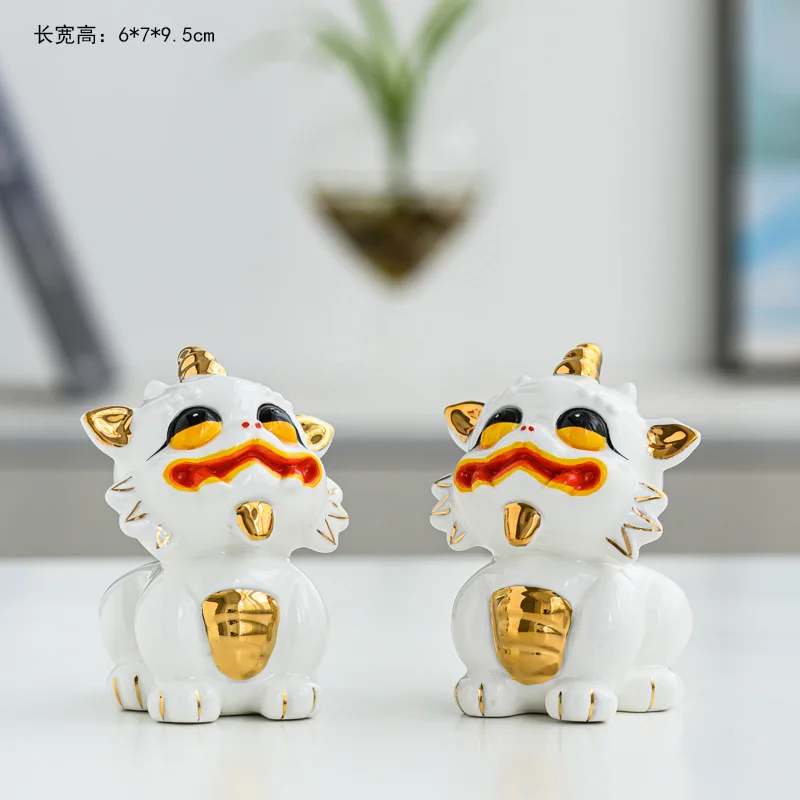 6*7*9 5 см керамические статуи пробужденных Львов реальные Позолоченные львы