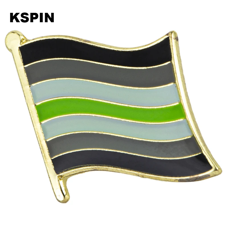 Agenderбыл гордость флага значок брошь в виде штырь отворотом национального