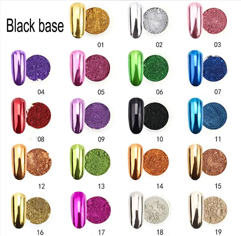 0 5 г/кор. блеск для ногтей волшебный порошок с позолотой из розового золота и