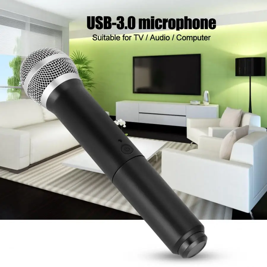 2 Microphone with 1 Receiver Set USB 3.0 Desktop Laptop Accessory for TV / Audio Computer New | Электроника