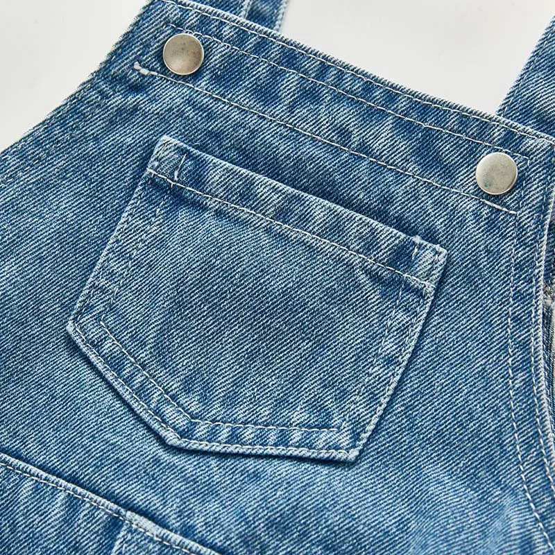 Комбинезон детский джинсовый без рукавов |