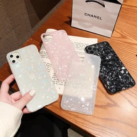 glossy marble case for iphone 13 12 mini 11 pro max x xs xr 6s 7 8 plus se 2020 bling shell epoxy silicon glitter soft tpu cover