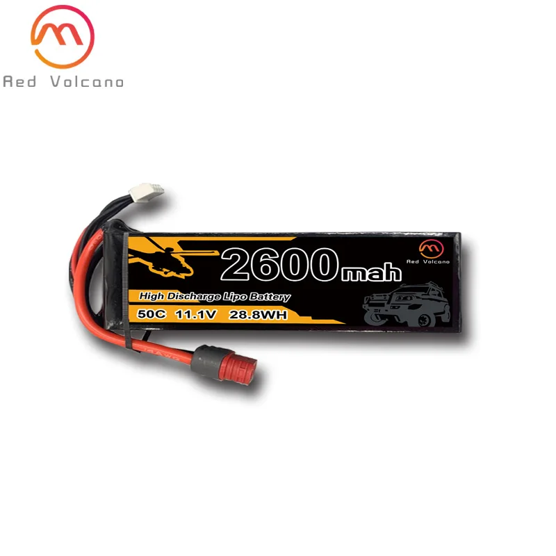 

Rechargeable 11.1v rc lipo battery 11.1v 2600mah lipo battery pack 2600mah 50C