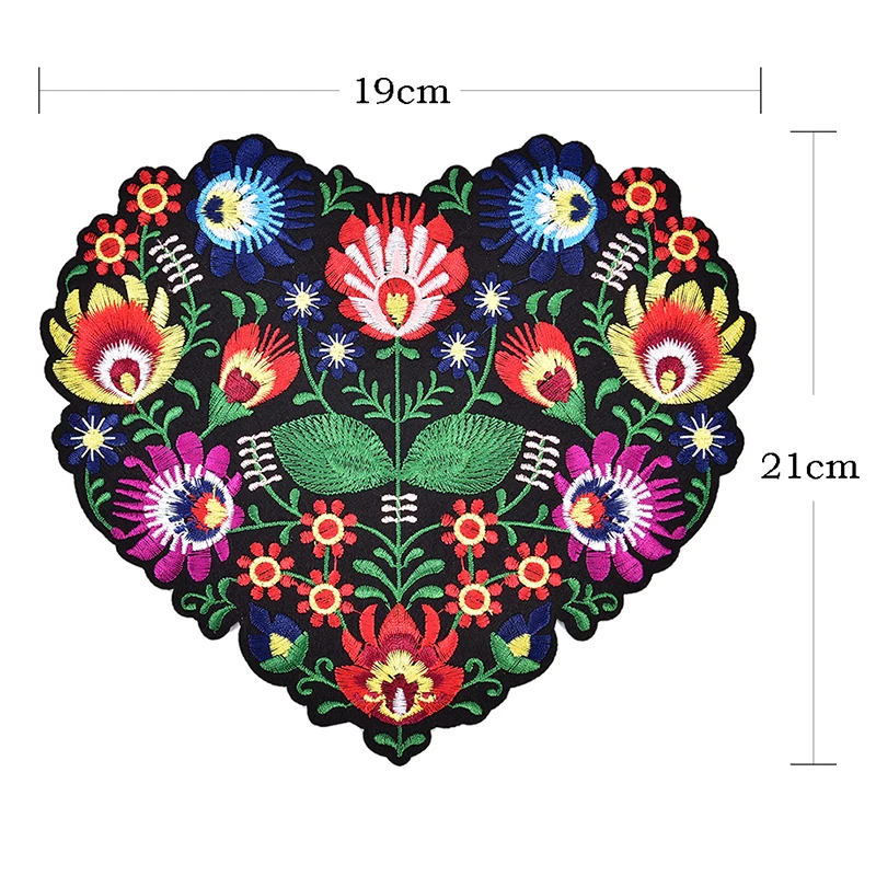 

1 Piece Of Love Flower Embroidered Cloth Paste Is Suitable For Clothes, Ironing, Decals, Home Sewing Accessories