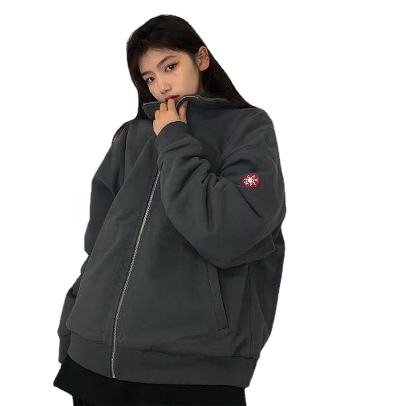 

Мужская/Женская винтажная куртка на молнии, из 100% хлопка