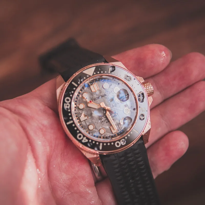 Роскошные мужские часы для дайвинга бронзовые Мужские автоматические 300 м