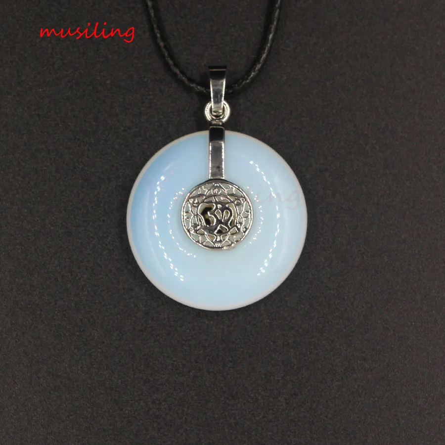 Колье с круглым аметистом и кристаллом кварца номер 3 D подвеска Маятник из