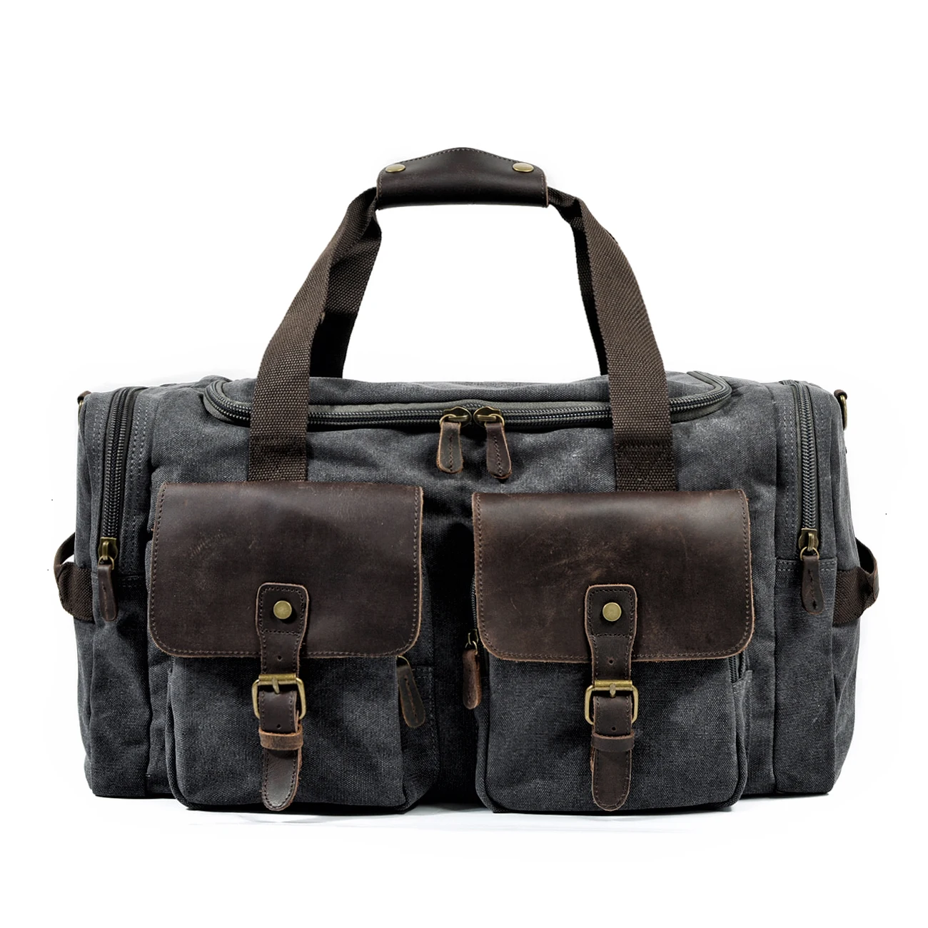 Retro canvas travel bag men's business travel bag large-capacity travel sports fitness bag shoulder bag messenger bag