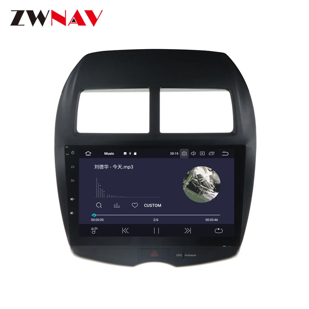 Android 9,1 8 ядерный 4+ 64G встроенный DSP gps радио навигация головное устройство мультимедиа для Mitsubishi ASX Citroen C4 2010- 2 din
