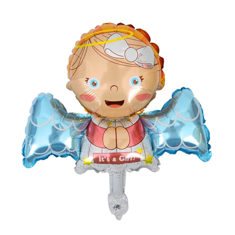 10pcs Cartoon Mini Angel Baby Foil Balloons Children's Party Decoration Table Floating Large Aluminum |