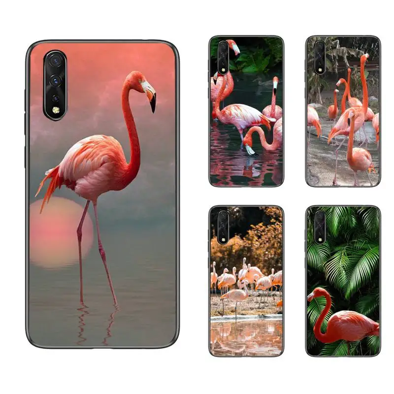 

Tropical Animal Flamingo Phone Case For Samsung S6 S7 Edge S8 S9 S10 E lite2019 S20 Plus Cover Fundas Coque