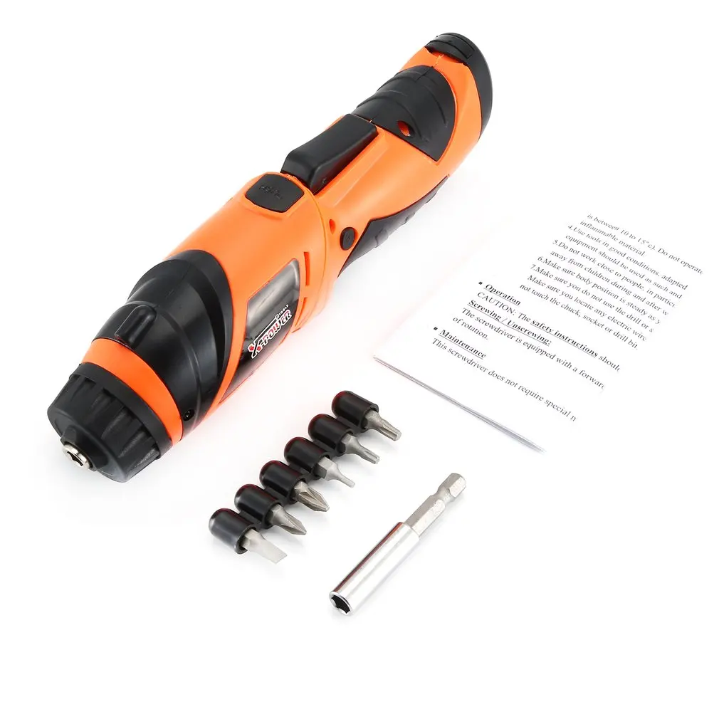 X power 6V аккумуляторные электрические отвертки комплект с светодиодный