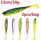 2 шт., мягкие силиконовые рыболовные приманки, 10 г, 13 см