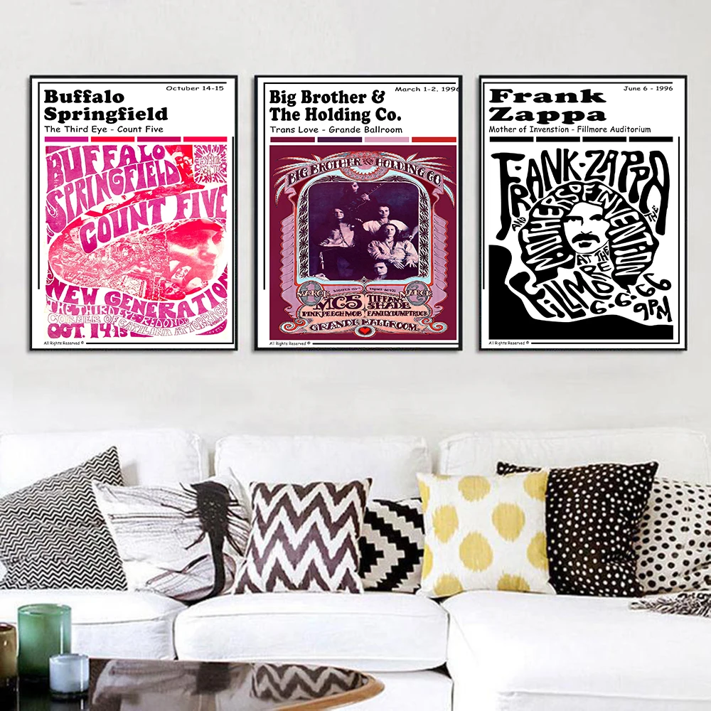 Постеры в стиле ретро с музыкой выполненные различными группой Fleetwood Mac Картина