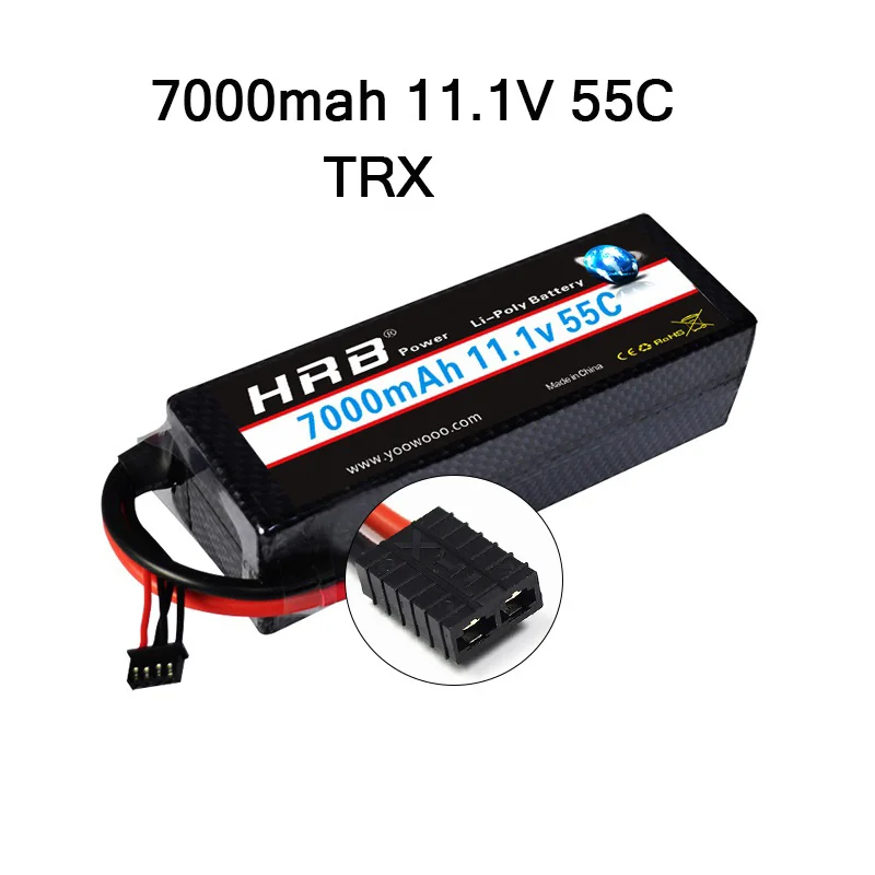 3S2P 7000mah TRX HRB Lipo 7,4 V 11,1 V 14,8 V 2S 3S 4S 2P Аккумулятор 7,4 V 7000mah 55C T DEAN XT60 MAX 110C Жесткий Чехол для RC 1/10 Scale Trx Stampede Car - Цвет: 3S2P 7000mah TRX