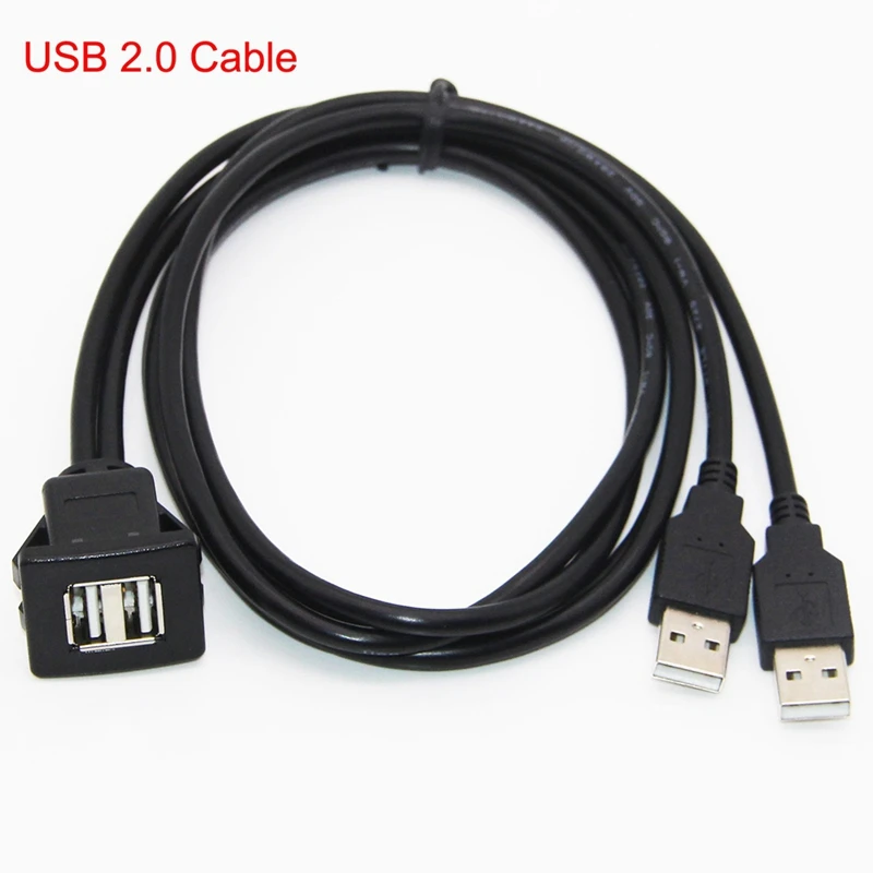 

USB3.0 to Female Flush Mount Panel Dashboard Cable Shielded for Car Motorcycle