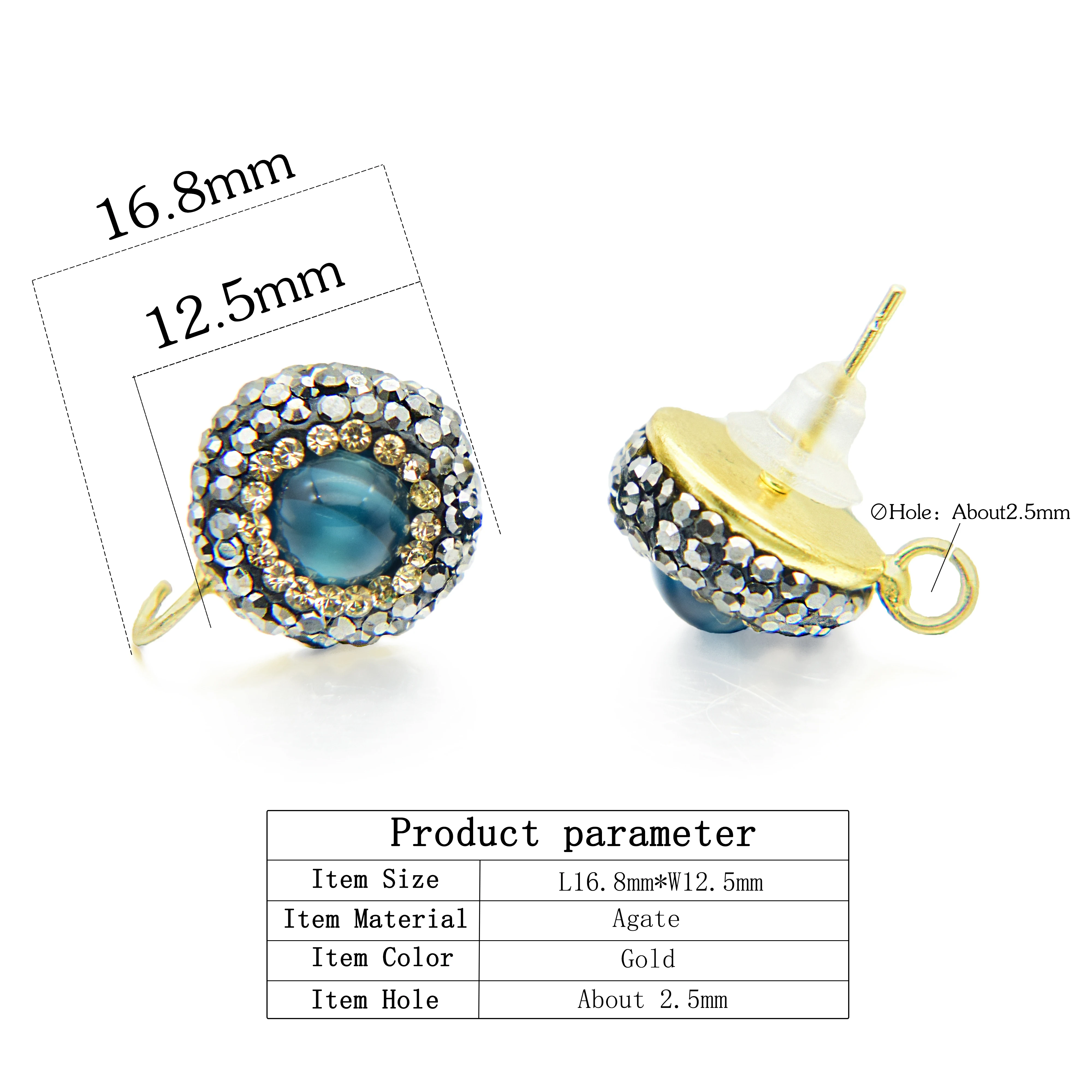 Женские серьги подвески сделай сам 7 цветов 2 5 мм|Ювелирная фурнитура и