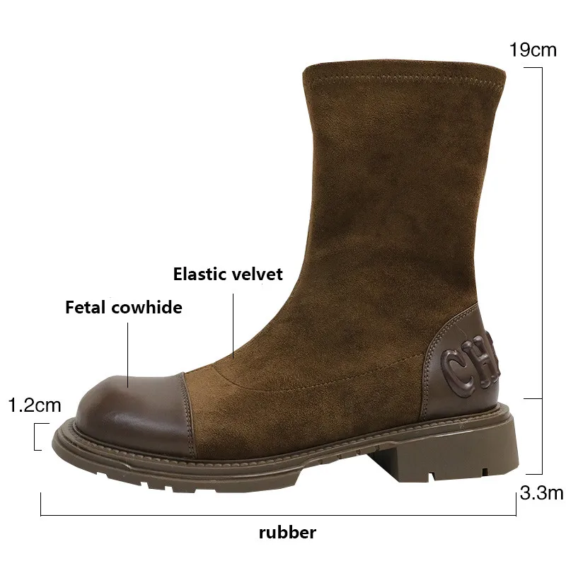 

Женские ботинки, новинка 2021, облегающие Женские ботинки, кожаные короткие ботинки в британском стиле, женские демисезонные ботинки