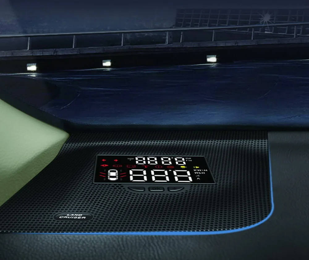 Liandlee для Toyota Land cruiser~ безопасный экран для вождения полнофункциональный OBD Автомобильный HUD Дисплей проектор лобовое стекло