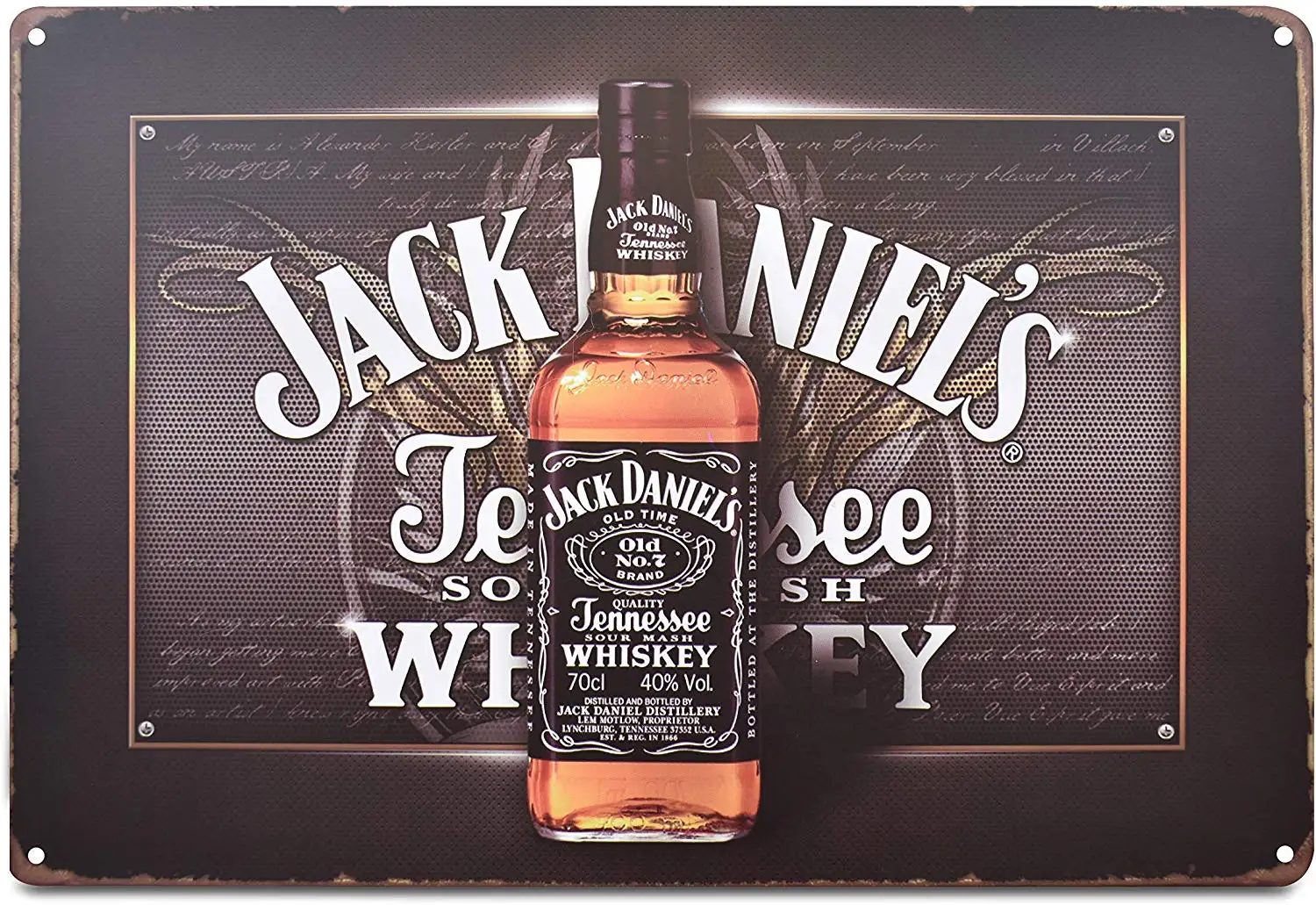Jack Daniels виски Ретро металлический оловянный знак Плакаты для кафе бар закусочная