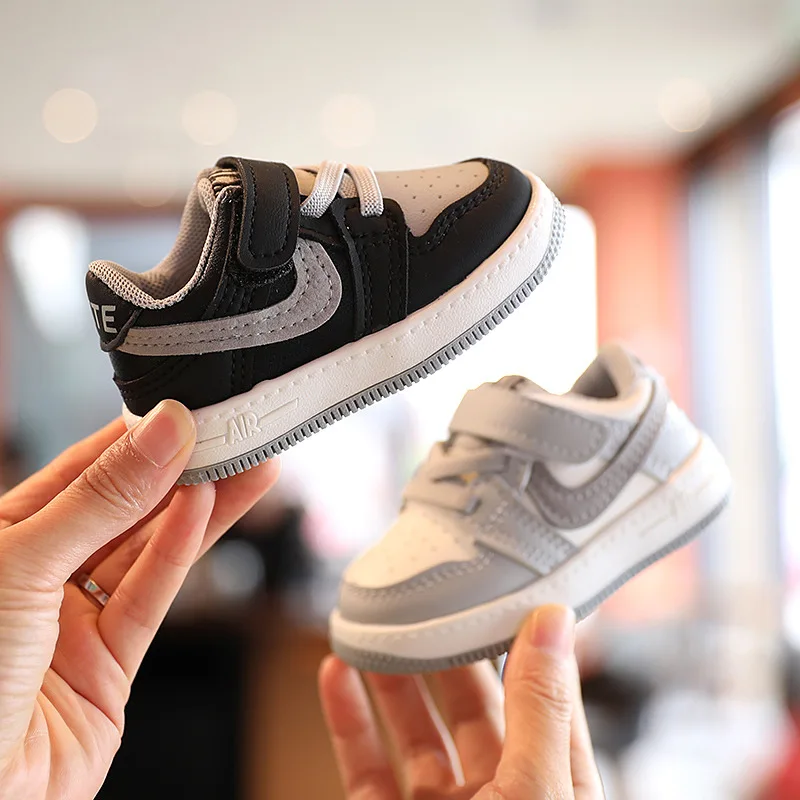 

Spring&Autumn 2021 Cool Boys Shoes Disney Brand Leisure Solid Toddlers Sneakers First Walking High Quality Infant Tennis