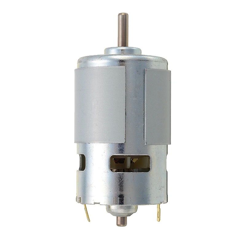 12 V-24 V высокой мощности 775 двигатель постоянного тока с большим крутящим моментом низкая Шум шариковый подшипник 10000 об/мин электронных двигателей