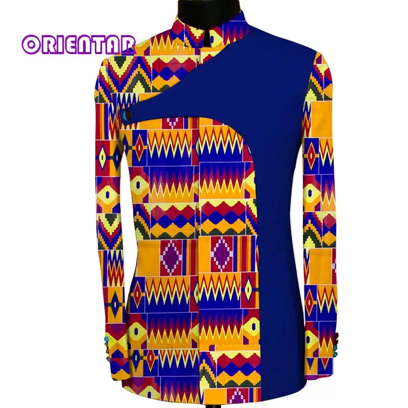 Куртка с Африканским принтом пальто Мужская африканская официальная рубашка