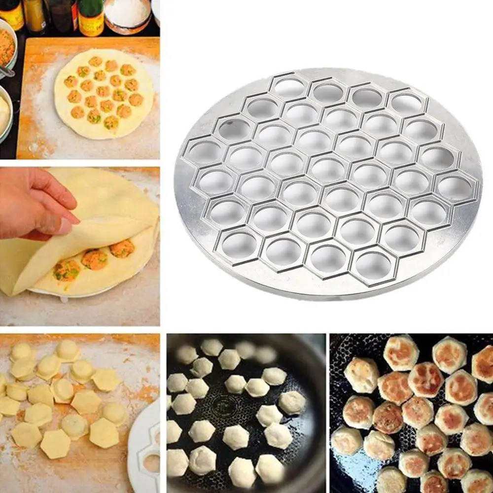 

37 Holes Dumplings Maker Dumpling Mould Ravioli Aluminum Kitchen Mold DIY Dumplings Pastry Pelmeni Dumpling Make Tools