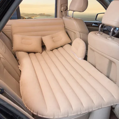 

Air Inflatable Travel Mattress Bed Back seat flocking camping mat rest pad multifunction sofa pillow outdoor cushion beaching