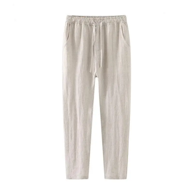 

Women Cotton Linen Pants for Men Linens Trousers Male for Jogging Men's Joggers Formal Summer Oversize Fitness 5xl Breathable