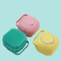 bathroom bath brush silicone massage scrubber babies soft hair body cleaning skin exfoliating bath artifact household
