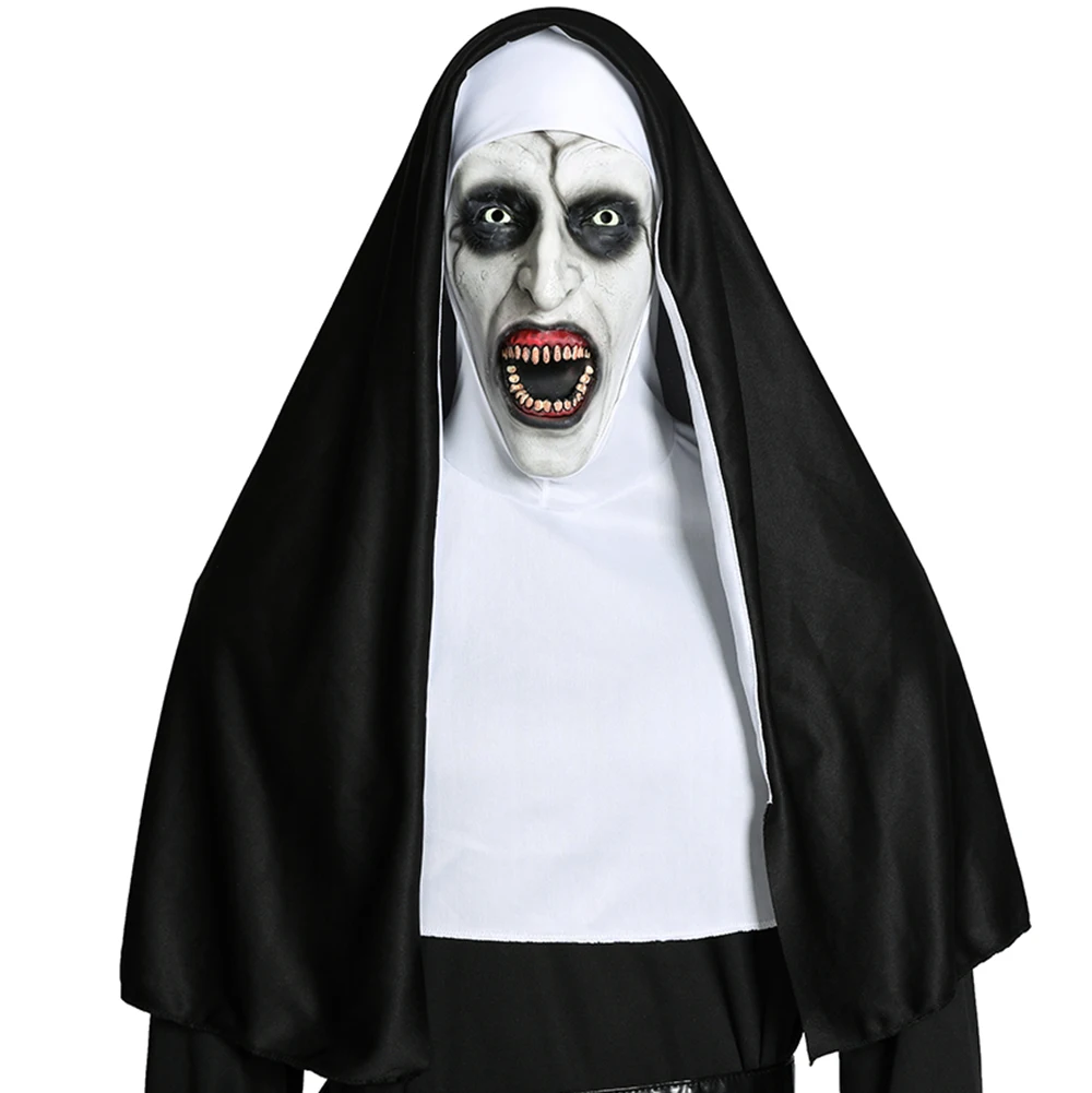 Маска монахини маскарадные маски валак Хэллоуин Страшные костюмы для женщин