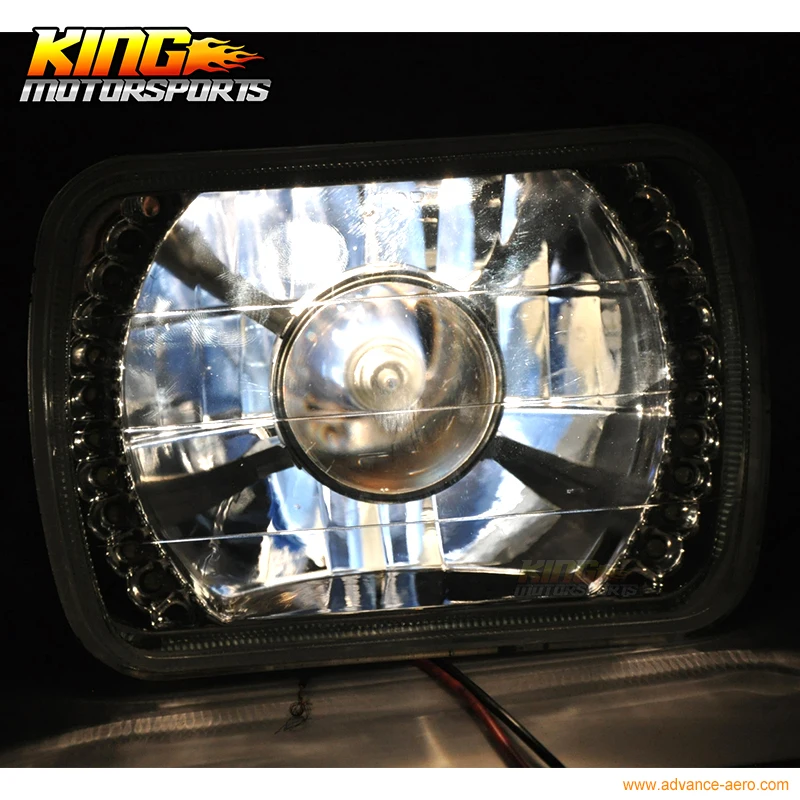 7 InchX6 дюймов H4 лампы кристально чистый светодиодный проектор фары пара США