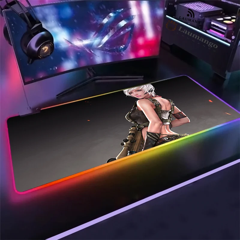 

Pubg Gaming Mouse Pad RGB Computer Keyboard pad Gaming Accessories Mousemat 900x400 XXL Mause Pad Laptop Keyboard Desk Mat