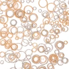 Круглые соединительные кольца в Корейском стиле, модные витые закрытые кольца, соединитель для поделок, аксессуары для изготовления ювелирных изделий, 50 шт.лот