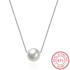 Женское ожерелье из серебра 925 пробы с жемчугом, модные креативные ювелирные изделия из бутика для девушки, подарок на день Святого Валентина