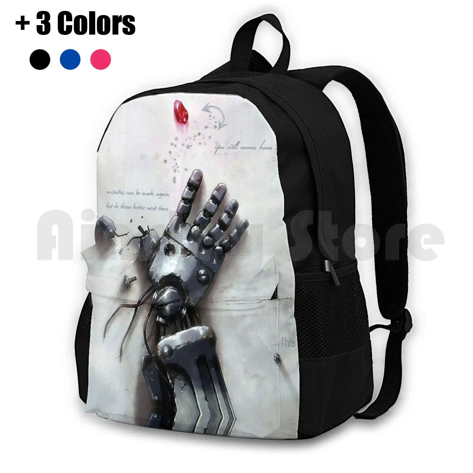 

Fullmetal Alchemist-The Philosopher'S Stone Outdoor Hiking Backpack Waterproof Camping Travel Fullmetal Alchemist Brotherhood