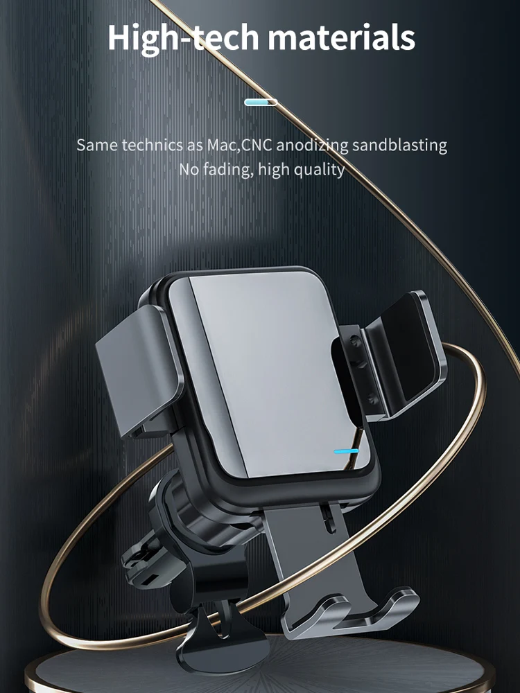 

GRMA Electric Car Phone Holder Stand for iPhone Samsung Xiaomi Universal Phone Automatic Adjustment Air Vent Mount Holder