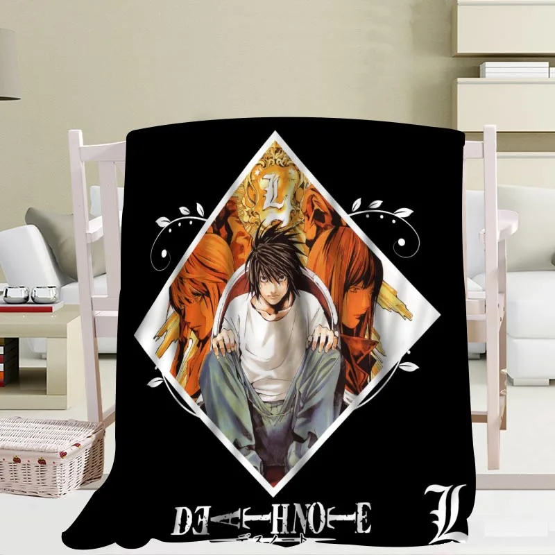 Miglior Personalizzato Death Note Coperta Flanella Tessuto56x80inch 50X60inch 40X50inch Divano Letto Tiro Coperta Bambino Adulto Coperta Calda